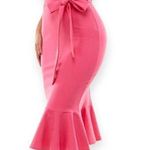 Socialite | NWT | S | Ruffle Hem Tie-Waist Sleeveless Stretch Knit Midi Dress Photo 0