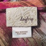 Daytrip Mult-Color Print Peasant Blouse Size Large Lantern Sleeve Blouse Photo 5