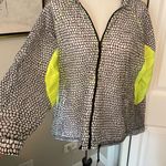 Adidas Super Cool Hooded Neon Yellow Zip Up Windbreaker Jacket Photo 1