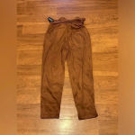 BLANK NYC NWT Suede Paperbag Tie Waist Brown Pants size 29 MOCHA BROWNIE Photo 1