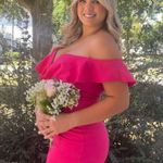 The Vintage Shop Hot Pink Dress With Ruffle Photo 0