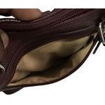 Giani Bernini  Womens Quilted Dome Satchel Handbag Maroon‎ Leather Zipper Photo 6