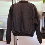 💕LF CARMAR💕 Black Oversized Mesh Bomber Jacket Size M Photo 7