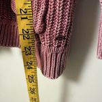 Y2K Victoria’s Secret PINK Chunky Distressed Open Pink Sun Washed Cardigan M Size M Photo 5