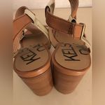 Kelsi Dagger Kelsi women chestnut brown leather heel sandals US 10 Photo 3