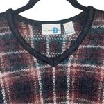 Vintage Paul Harris Design Mohair Blend Plaid Sweater Black Size L Photo 3
