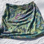 Vintage Y2K Boxx Gear Ruffle Mini Skirt Green Blue Design Size XL made i… Photo 8