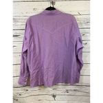 Schmidt  Women’s Workwear Top Purple with Pearl Buttons Size 2X Photo 5