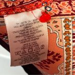 Anthropologie  Maeve Rila Border Orange Purple Blouse Sz 4 3/4 Sleeve Boho Photo 11