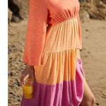 Anthropologie PQ Swim Lila Multicolor Tiered Maxi Dress Size Xs/S Photo 1