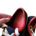 Tory Burch | Churchill Suede Sneakers Navy Ivory Red | 7 Photo 8