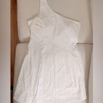 Outdoor Voices NWT SOLD OUT One Shoulder Dress Built in Bra only White Size L Photo 7