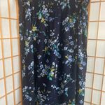 Vintage Floral Navy Skirt Blue Size 26W Photo 1