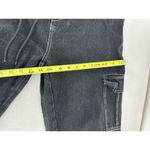 Cider  Cargo Jeans Pants Women’s Sz 30 Baggy Black Cuffed Grunge Wide Leg Pull On Photo 8