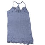 Aerie  Slip Dress Womens Sz medium Periwinkle Blue Lace Mini nightgown sleepwear Photo 1