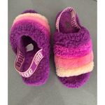 UGG  BERRYLICIOUS MULTI FLUFF YEAH SLIDE SHEEPSKIN SLIPPERS Size 6 Photo 9