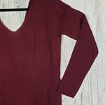 Vimmia NWT Shavasana Burgundy Open Back V-Neck Sweater Women's Size Medium Photo 6