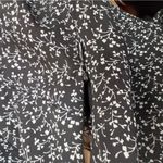 Cotton Candy LA Size Small Adjustable Spaghetti Strap Side Zip Mini Floral Dress Gray Photo 9