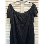 Rue 21 Rue 21 Black Crochet Lace Lined Off Shoulder Dress Size 2XL Square Elastic Neck Photo 1