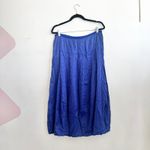 Kleen Blue Maxi Skirt Silk Linen Blend Boho Minimalist Coastal Earthy Medium Photo 1