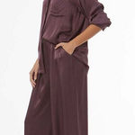 Young Fabulous and Broke Mavis Wide Leg Pants In The Color Raisin Photo 0