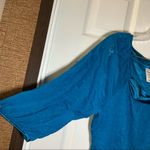 Just My Size JMS Teal Scoop Neck Elbow Sleeve Blouse size 1X Photo 4
