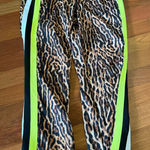 Pam & Gela  Animal Print Side Stripe Track Pant Photo 0