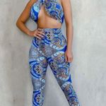 White Fox Boutique Paisley blue set Photo 2
