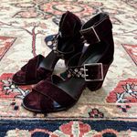 Rebecca Minkoff Velvet Studded Ankle Strap Block Heels Size 7.5 Photo 7