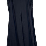 J‎ Jill Women's Black Linen Sleeveless Summer Casual Pockets Midi Dress Size M Size M Photo 0