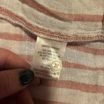 Fleur Bleue Linen Gold and Pink Button Down Shirt with Classic Stripes Size XL Photo 6