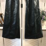 SheIn  Black Vegan Leather Bell Bottom Pants Size 4 Photo 4