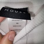 Disney Mickey mouse skiing white sweatshirt men's XS faded Photo 2