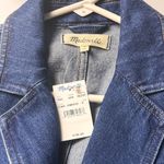 Madewell  Double Breasted Denim Blazer Jacket  Blue Wash Sz S NWT Photo 5