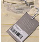 Everlane Women's Striped Organic Cotton Crew T-Shirt Yellow & White Small NWT Photo 3