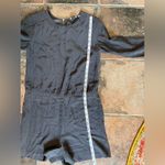 Club Monaco  Charcoal Gray Silk Romper Size 0 Photo 7