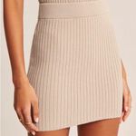 Abercrombie & Fitch NWT Abercrombie Sweater Mini Skirt Size XL Neutral Knit NEW Photo 0