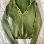 AliExpress Green Ribbed Top Photo 0
