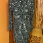 Vtg 80s mixed floral print layered dress Black Size M Photo 12