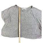 We The Free Weekend Linen Blend Tee In Gray Sz S Photo 6