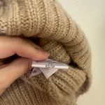 ANINE BING  Sydney Wool Alpaca Blend Turtleneck Sweater in Camel Size XS Photo 4