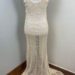 Anthropologie Kimchi Blue Cream Crochet Sleeveless Midi Dress Coverup Small Festival Rave Photo 9