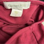 Garnet Hill magenta scoop neck ponte knit dress Size 12 Photo 2