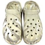 Crocs Classic Crush Platform Clogs Womens 11 / Mens 9 Marbled Bone Comfort Shoes Photo 10