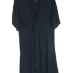 Raisin's  Paradise Swim Cover Up Dress V Neck Hi Low Hem Black S Photo 2