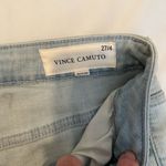 Vince Camuto size 27/4 light blue flouncy ruffle raw edge hem EUC worn 2 times Photo 3