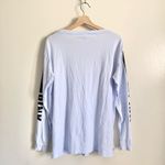 PINK - Victoria's Secret  Light Blue Long Sleeves Shirt Size Medium Photo 5