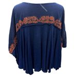 Free People Size Medium Beautiful Bold Embroidered Love Letter Top Tee Photo 4