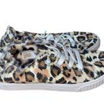 Madden Girl Marisa Faux Fur Lined Cheetah Print Canvas Laced Sneakers size 8.5 Photo 4