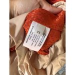 NWOT AZULU Button Up Short Sleeve Blouse Size XSmall Orange Photo 3